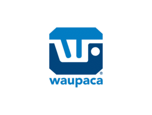 Waupaca logo showcasing innovative solutions in manufacturing and design.
