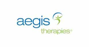 Aegis Therapies logo representing innovative healthcare and rehabilitation solutions.