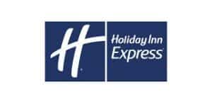 Holiday Inn Express logo featuring modern design and branding elements.