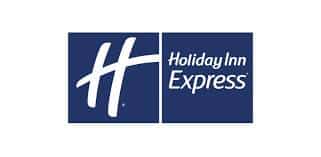 Holiday Inn Express logo featuring modern design and branding elements.