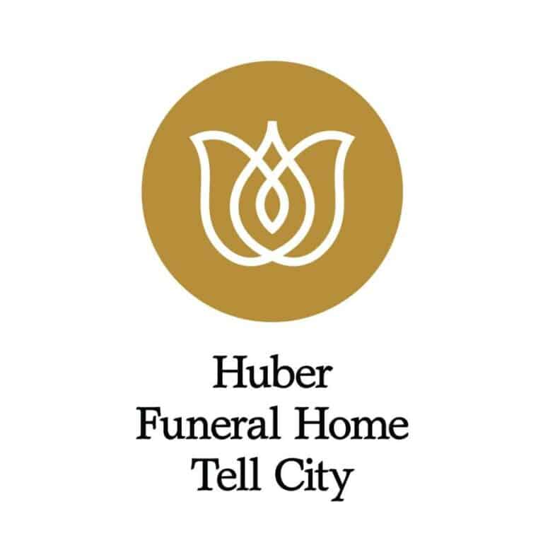 Huber Funeral Home logo in Tell City, providing compassionate funeral services and support.