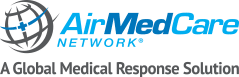 Air MedCare Network logo representing global air medical response solutions.