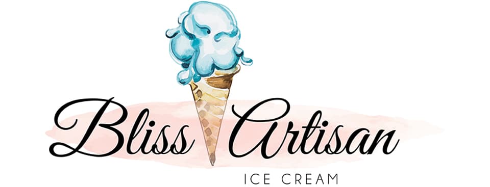 Delicious Bliss Artisan Ice Cream in a waffle cone with creamy, dreamy flavors.