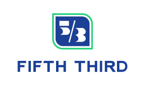 Fifth Third Bank logo featuring blue and green design elements.