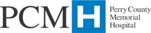 Perry County Memorial Hospital logo showcasing healthcare services and community commitment.