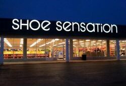Shoe Sensation store front showcasing a wide selection of footwear and accessories.