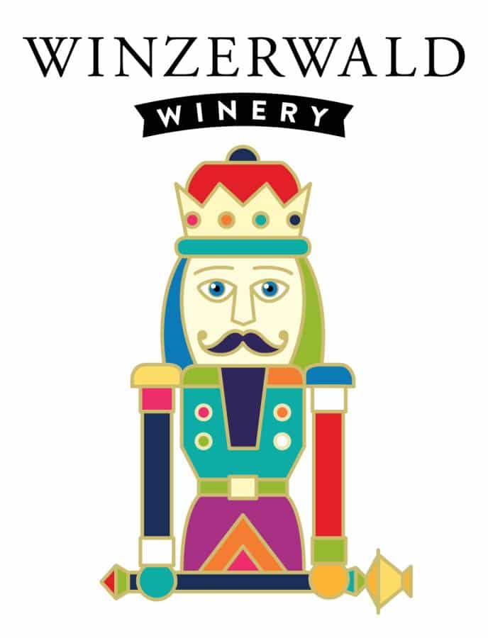 Colorful Winzerwald Winery logo featuring a regal nutcracker design.