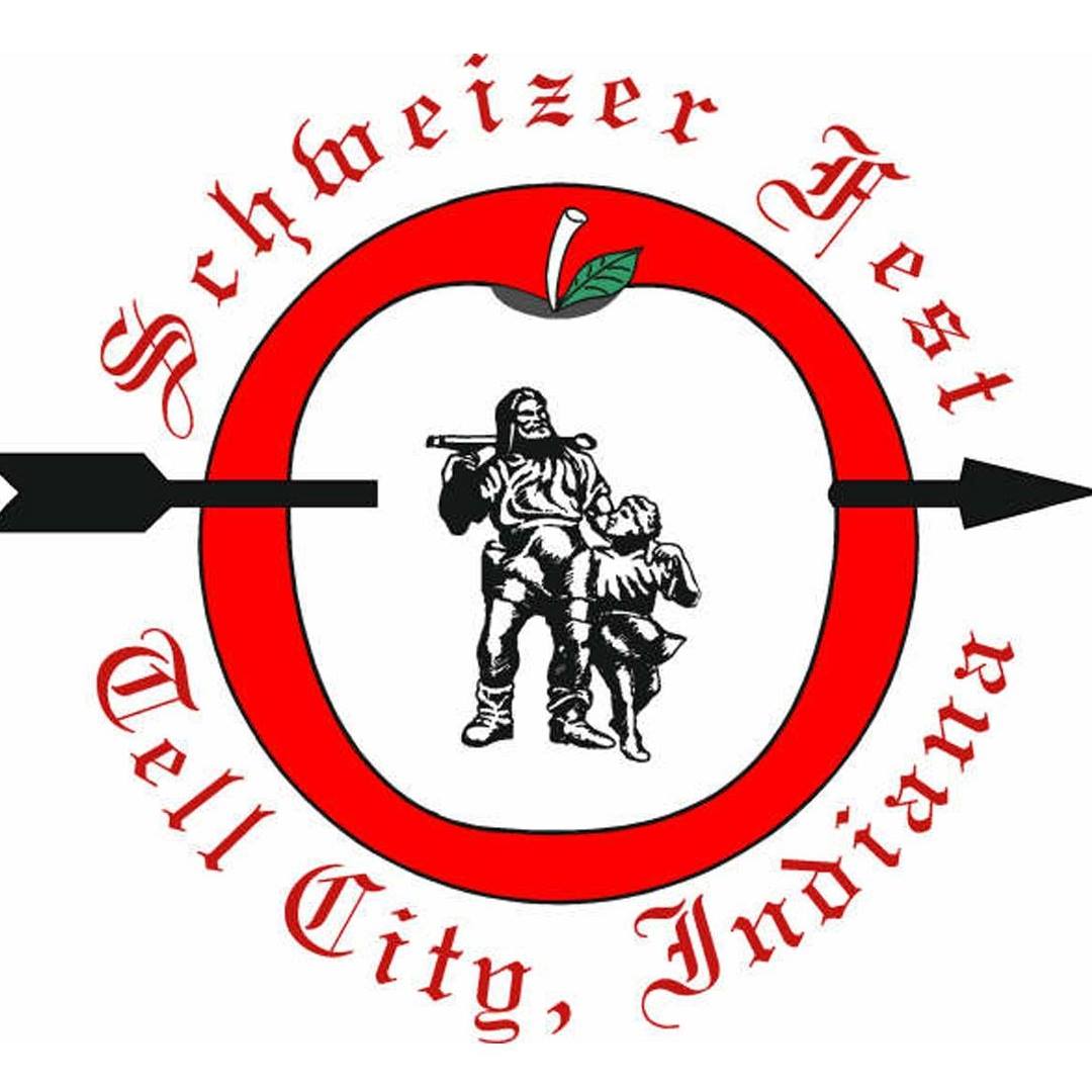 Schweizer Fest logo representing Tell City, Indiana, showcasing tradition and community spirit.