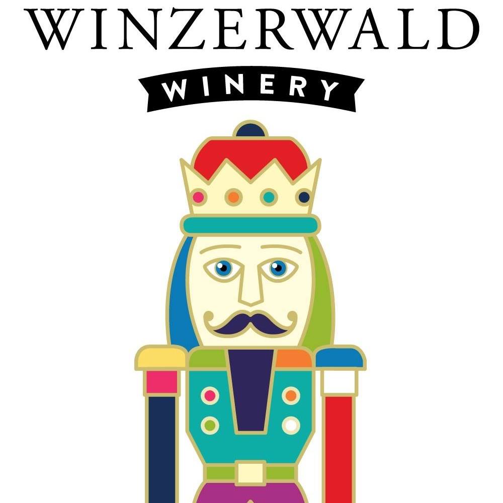 Colorful Winzerwald Winery logo featuring a whimsical nutcracker figure.