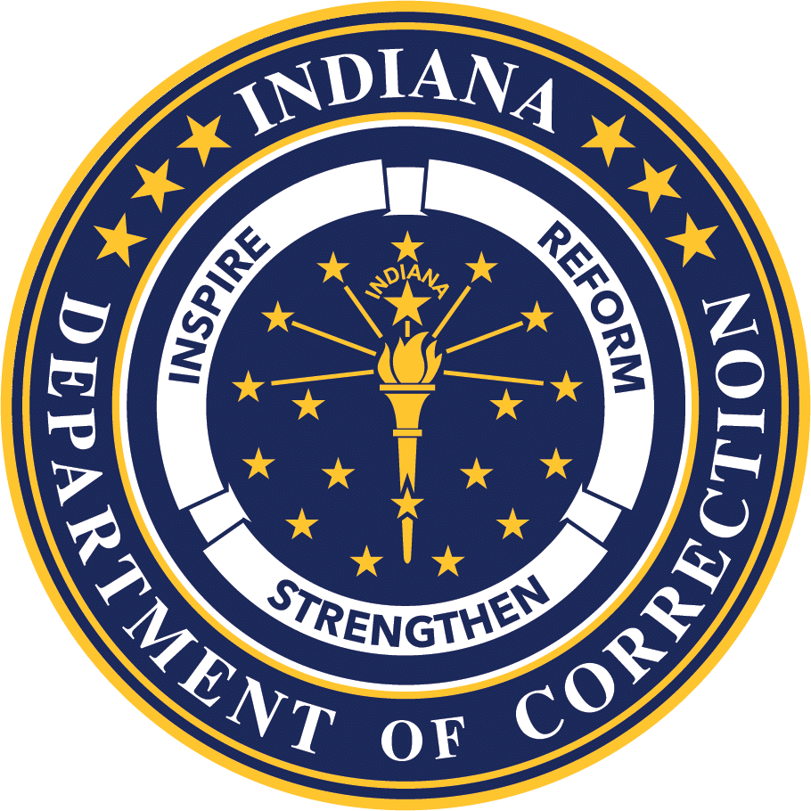 Indiana Department of Correction logo symbolizing inspire, reform, and strengthen.