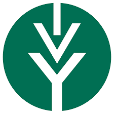 Modern icon design featuring a symmetrical chevron shape in green.