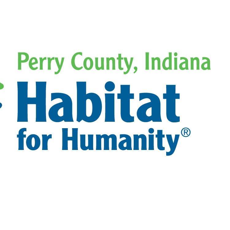 Perry County Habitat for Humanity logo promoting affordable housing in Indiana.