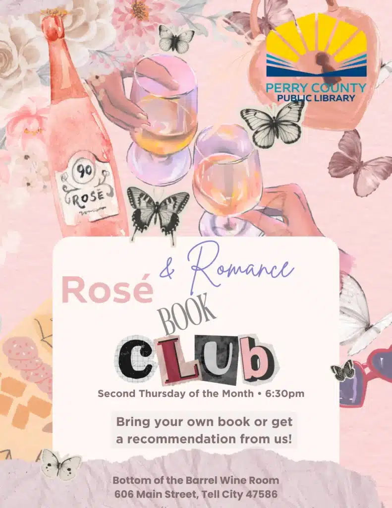 Join the Rosé Book Club for romance and reading every second Thursday at the library.