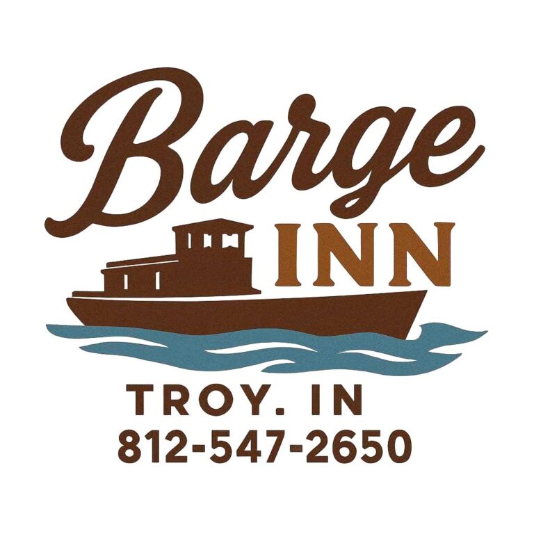 Barge Inn in Troy, Indiana offers cozy accommodations and beautiful river views.