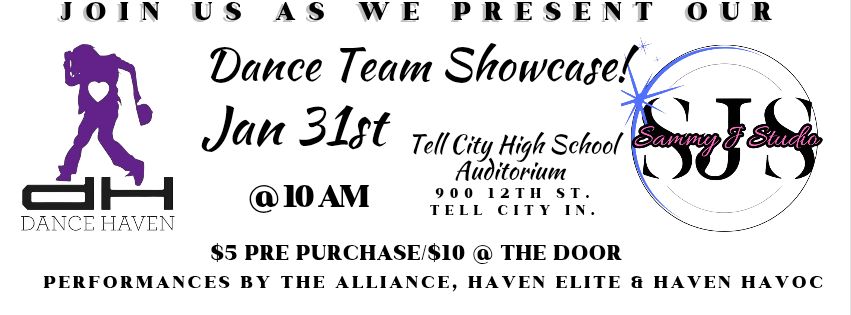 Dance Haven showcases talented teams on January 31st at Tell City High School auditorium.