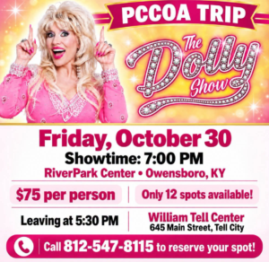 Join the Dolly Show trip on October 30 for an unforgettable night in Owensboro, KY.